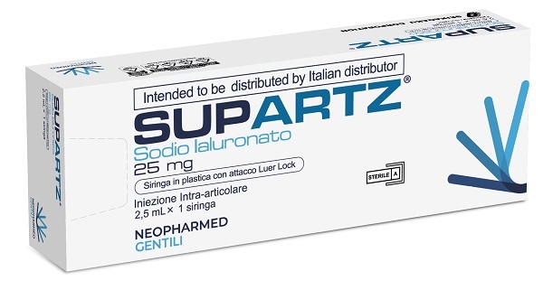SIRINGA PRERIEMPITA INTRA-ARTICOLARE SUPARTZ ACIDO IALURONICO 25 MG 2,5 ML 1 PEZZO - Farmaunclick.it