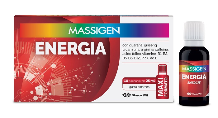 MASSIGEN ENERGIA 10 FLACONI DA 25 ML - Farmaunclick.it