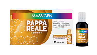 MASSIGEN PAPPA REALE 10 FLACONI DA 25 ML - Farmaunclick.it