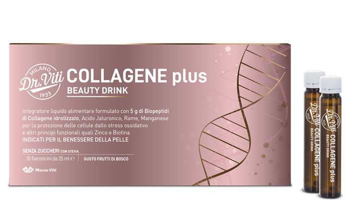 DR VITI COLLAGENE BEAUTY DRINK PLUS 250 ML - Farmaunclick.it