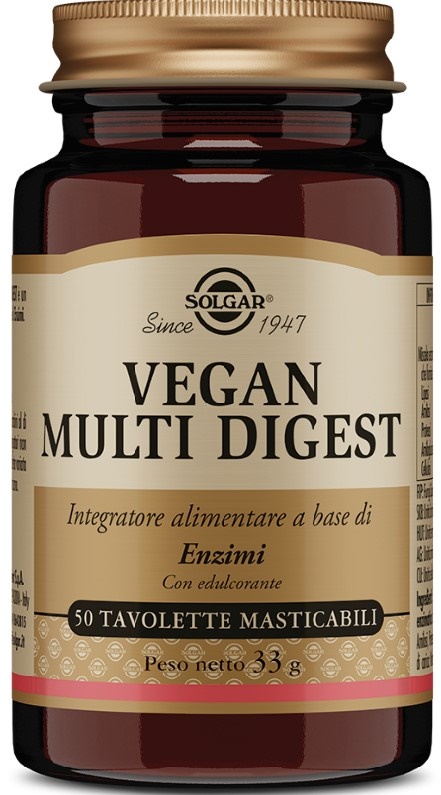 VEGAN MULTI DIGEST 50 TAVOLETTE MASTICABILI - Farmaunclick.it