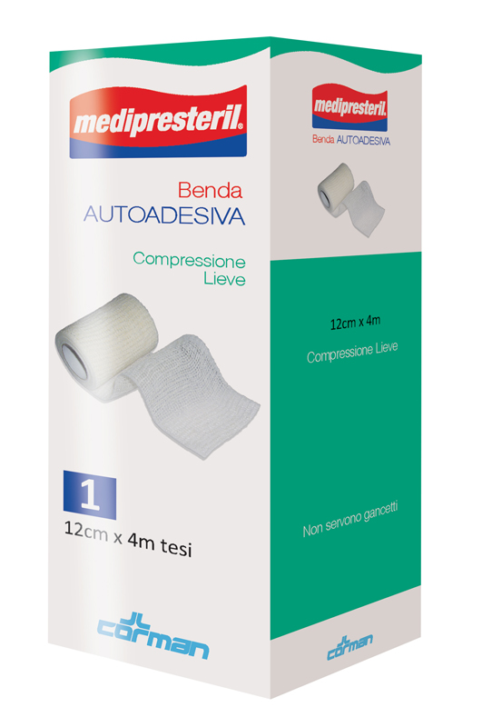 MEDIPRESTERIL BENDA AUTOADESIVA 12X400 CM 1 PEZZO - Farmaunclick.it