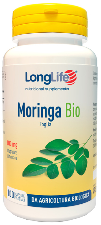 LONGLIFE MORINGA BIO 100 CAPSULE VEGETALI - Farmaunclick.it