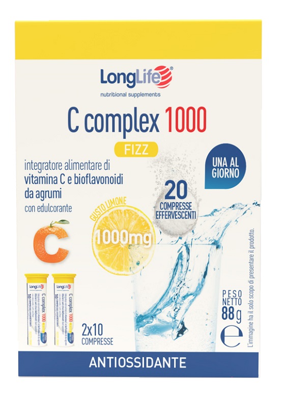 LONGLIFE C COMPLEX 1000 FIZZ 20 COMPRESSE EFFERVESCENTI - Farmaunclick.it