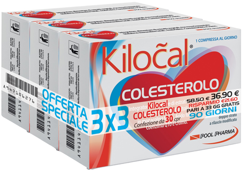KILOCAL COLESTEROLO 3 X 30 COMPRESSE - Farmaunclick.it