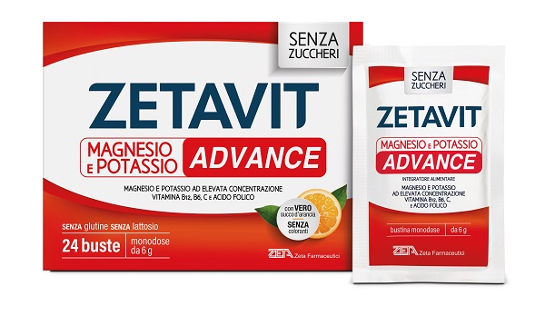 ZETAVIT MAGNESIO POTASSIO ADVANCE BUSTINE 144 G - Farmaunclick.it