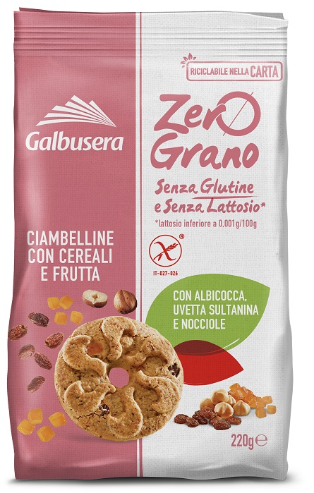 ZEROGRANO FROLLINI CEREALI FRUTTA 220 G - Farmaunclick.it