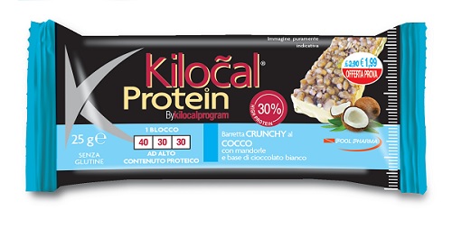 KILOCAL PROTEIN BARRETTA CIOCCOLATO BIANCO COCCO 25 G - Farmaunclick.it