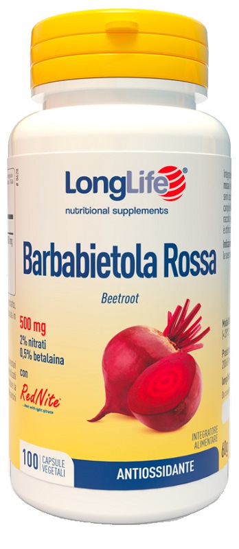 LONGLIFE BARBABIETOLA ROSSA 500 MG 100 CAPSULE VEGETALI - Farmaunclick.it