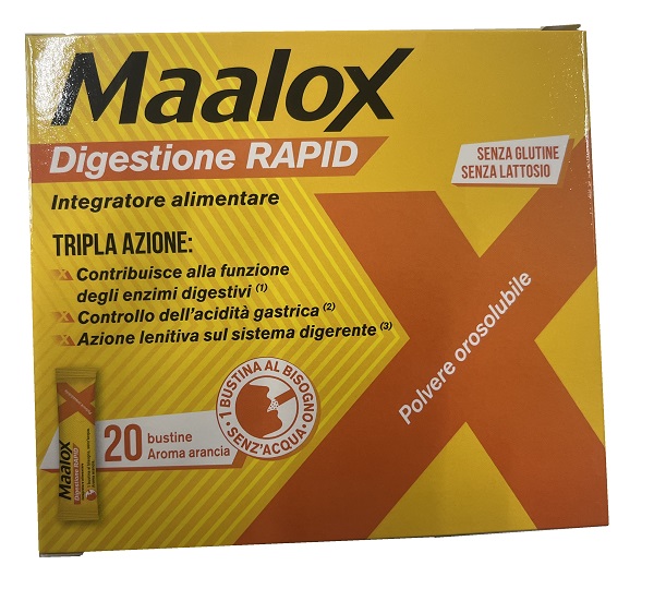 MAALOX DIGESTIONE RAPID 20 BUSTINE DA 2 G - Farmaunclick.it