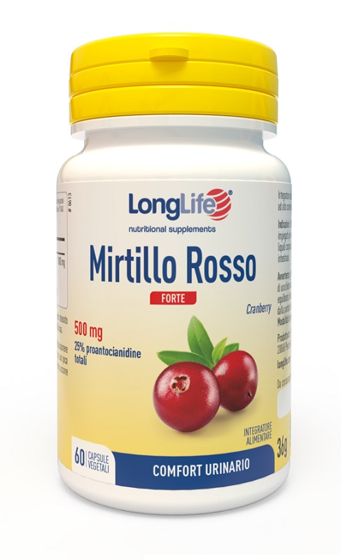 LONGLIFE MIRTILLO ROSSO FORTE 60 CAPSULE VEGETALI - Farmaunclick.it