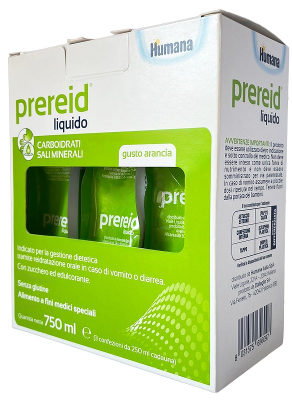 PREREID LIQUIDO 3 PEZZI DA 250 ML HUMANA - Farmaunclick.it
