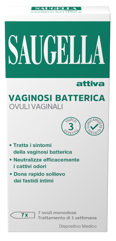 SAUGELLA ATTIVA VAGINOSI BATTERICA 7 OVULI VAGINALI - Farmaunclick.it