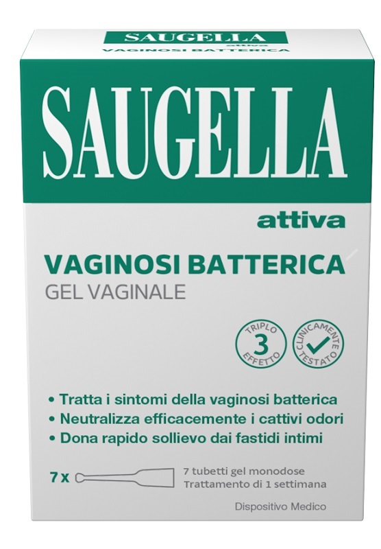 SAUGELLA ATTIVA VAGINOSI BATTERICA GEL VAGINALE 7 TUBETTI MONODOSE - Farmaunclick.it