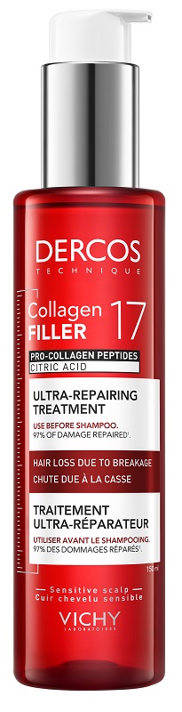 DERCOS COLLAGEN 17 FILLER TRATTAMENTO PRE SHAMPOO 150 ML - Farmaunclick.it