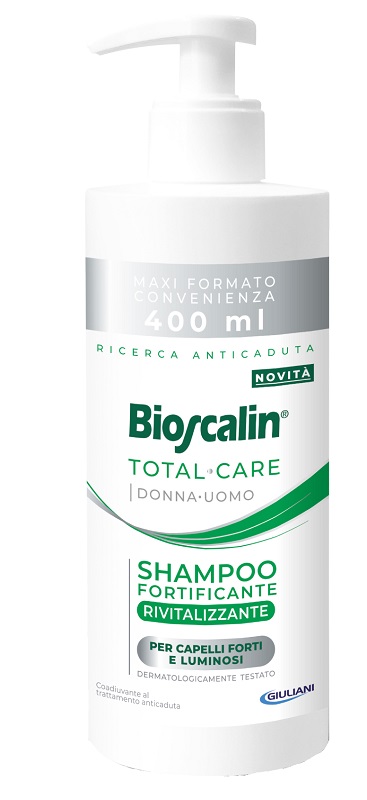 BIOSCALIN TOTAL CARE SHAMPOO FORTIFICANTE RIVITALIZZANTE 400 ML - Farmaunclick.it