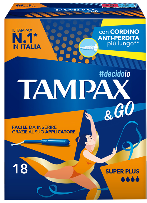 TAMPAX &GO SUPER PLUS 18 PEZZI - Farmaunclick.it