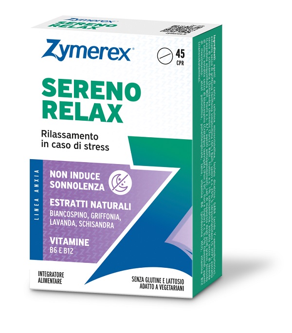 ZYMEREX SERENO RELAX 45 COMPRESSE SENZA GLUTINE SENZA LATTOSIO - Farmaunclick.it