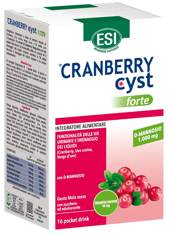 ESI CRANBERRY CYST FORTE 16 POCKET DRINK - Farmaunclick.it
