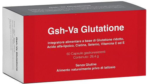 GSH-VA GLUTATIONE 60 CAPSULE ACIDO-RESISTENTI SENZA GLUTINE NATURALMENTE PRIVO DI LATTOSIO - Farmaunclick.it