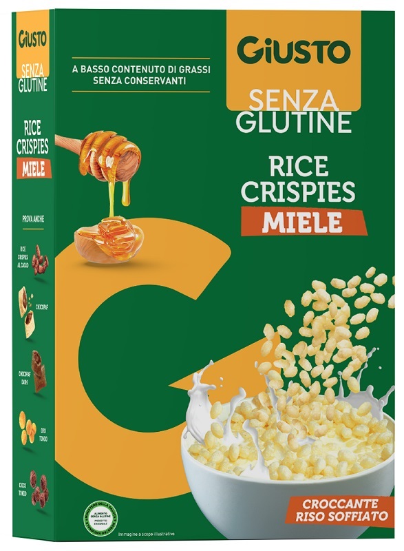 GIUSTO SENZA GLUTINE RICE CRISPIES MIELE 200 G - Farmaunclick.it