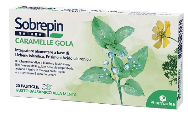 SOBREPIN NATURA CARAMELLE GOLA 20 PASTIGLIE - Farmaunclick.it