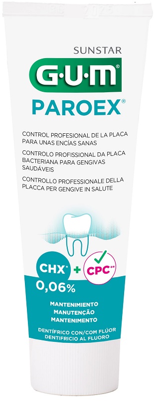 GUM PAROEX 0,06 CHX DENTIFRICIO AL FLUORO 75 ML - Farmaunclick.it
