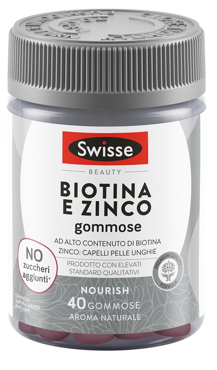 SWISSE BIOTINA + ZINCO 40 GUMMIES - Farmaunclick.it