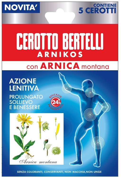 BERTELLI CEROTTO ARNIKOS CON ARNICA MONTANA 5 PEZZI - Farmaunclick.it