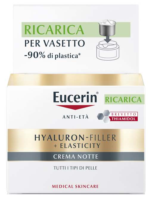 EUCERIN HYALURON-FILLER + ELASTICITY CREMA NOTTE RICARICA 50 ML - Farmaunclick.it