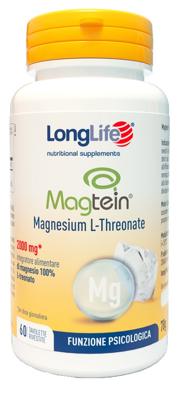 LONGLIFE MAGTEIN MAGNESIO L-THREONATO 60 TAVOLETTE RIVESTITE - Farmaunclick.it