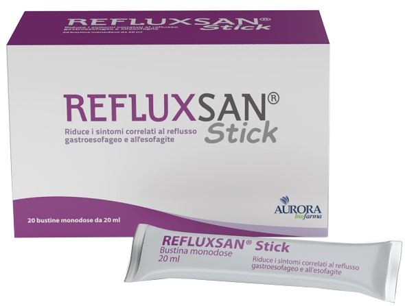 REFLUXSAN STICK 20 BUSTINE MONODOSE DA 20 ML SENZA GLUTINE SENZA LATTOSIO - Farmaunclick.it