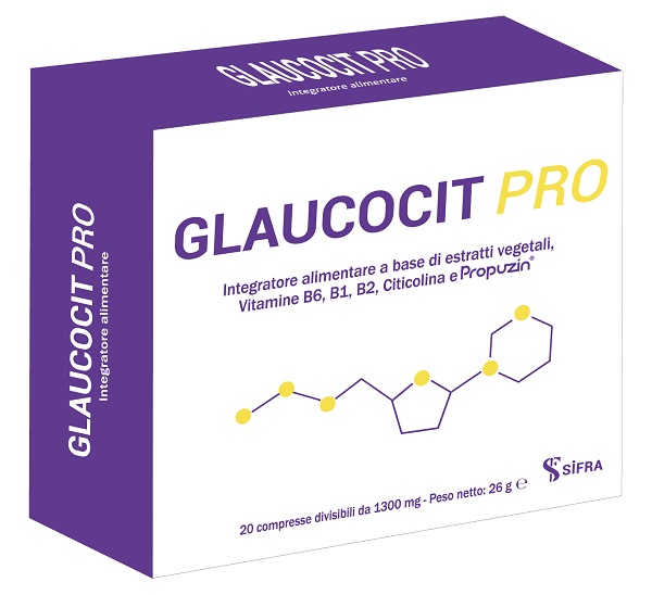 GLAUCOCIT PRO 20 COMPRESSE DIVISIBILI DA 1300 MG - Farmaunclick.it
