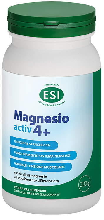 ESI MAGNESIO ACTIV 4+ 200 G SENZA GLUTINE - Farmaunclick.it