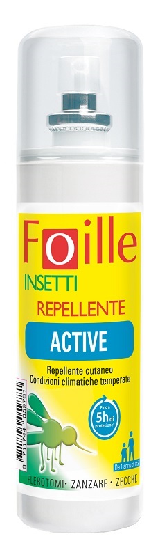 FOILLE INSETTI REPELLENTE ACTIVE 100 ML - Farmaunclick.it