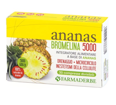 ANANAS BROMELINA 5000 30 COMPRESSE - Farmaunclick.it