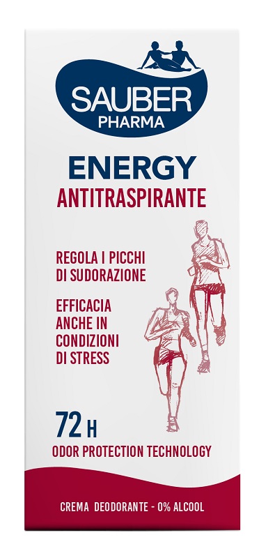SAUBER DEO 72H ENERGY ANTITRASPIRANTE CREMA 35 ML - Farmaunclick.it
