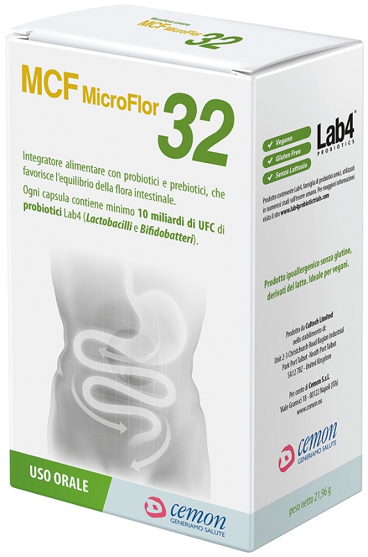 MCF MICROFLOR 32 60 CAPSULE VEGETALI - Farmaunclick.it