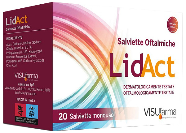 LIDACT SALVIETTE OFTALMICHE PERIOCULARI MONOUSO 20 PEZZI - Farmaunclick.it