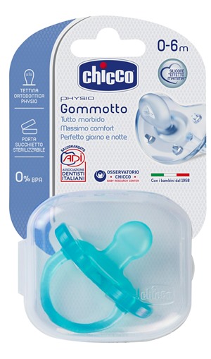 CHICCO GOMMOTTO IN SILICONE BOY 0-6 MESI 1 PEZZO - Farmaunclick.it