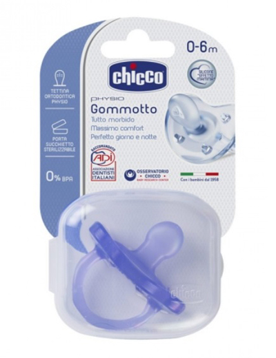 CHICCO GOMMOTTO IN SILICONE COLOR 0-6 MESI 1 PEZZO - Farmaunclick.it