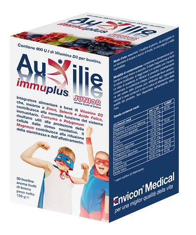 AUXILIE IMMUPLUS JUNIOR SOLUBILE 30 BUSTINE - Farmaunclick.it