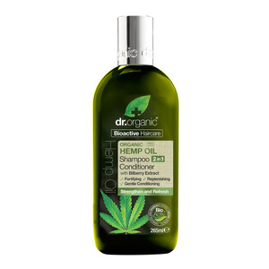 DR ORGANIC HEMP OIL OLIO DI CANAPA SHAMPOO CONDITIONER BALSAMO 2 IN 1 265 ML - Farmaunclick.it