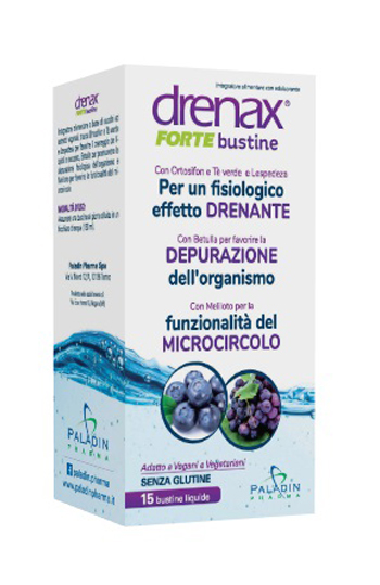 DRENAX FORTE MIRTILLO E UVA 15 BUSTINE - Farmaunclick.it