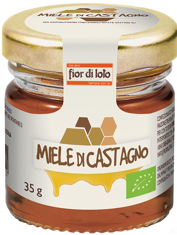 FIOR DI LOTO MINI MIELE DI CASTAGNO BIO 35 G - Farmaunclick.it