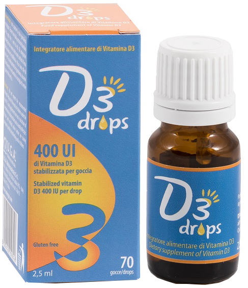 D3 DROPS 400 UI FLACONCINO 2,5 ML - Farmaunclick.it