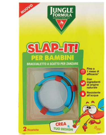 JUNGLE FORMULA SLAP-IT BRACCIALETTO ANTI-ZANZARE PER BAMBINI+ 2 RICARICHE - Farmaunclick.it