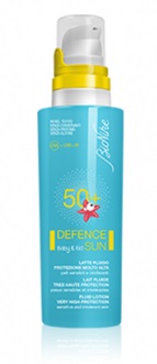 DEFENCE SUN 50+ BABY&KID LATTE FLUIDO PROTEZIONE MOLTO ALTA 125 ML - Farmaunclick.it
