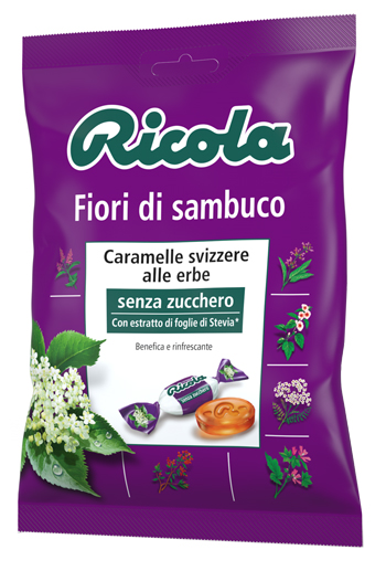 RICOLA FIORI DI SAMBUCO SENZA ZUCCHERO 70 G - Farmaunclick.it