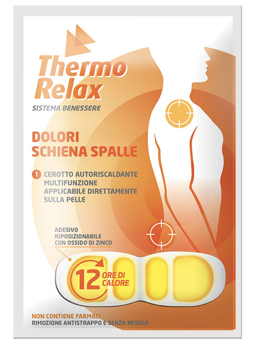 THERMORELAX CEROTTO AUTORISCALDANTE DOLORE SCHIENA/SPALLE 1 PEZZO - Farmaunclick.it